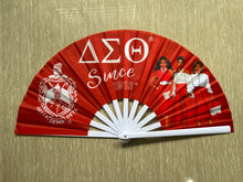Load image into Gallery viewer, DST Hand Fan – Delta Sigma Theta Sorority Decorative Fan