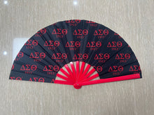 Load image into Gallery viewer, DST Hand Fan – Delta Sigma Theta Sorority Decorative Fan