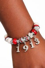 Load image into Gallery viewer, DST Charm Bracelet – Delta Sigma Theta Sorority Jewelry