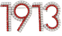 Load image into Gallery viewer, 1913 Pins – Delta Sigma Theta Founding Year Sorority Brooch