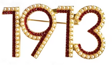 Load image into Gallery viewer, 1913 Pins – Delta Sigma Theta Founding Year Sorority Brooch