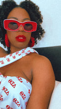 Load image into Gallery viewer, Shaded Red Sunglasses – Retro Red &amp; White Shades for Summer